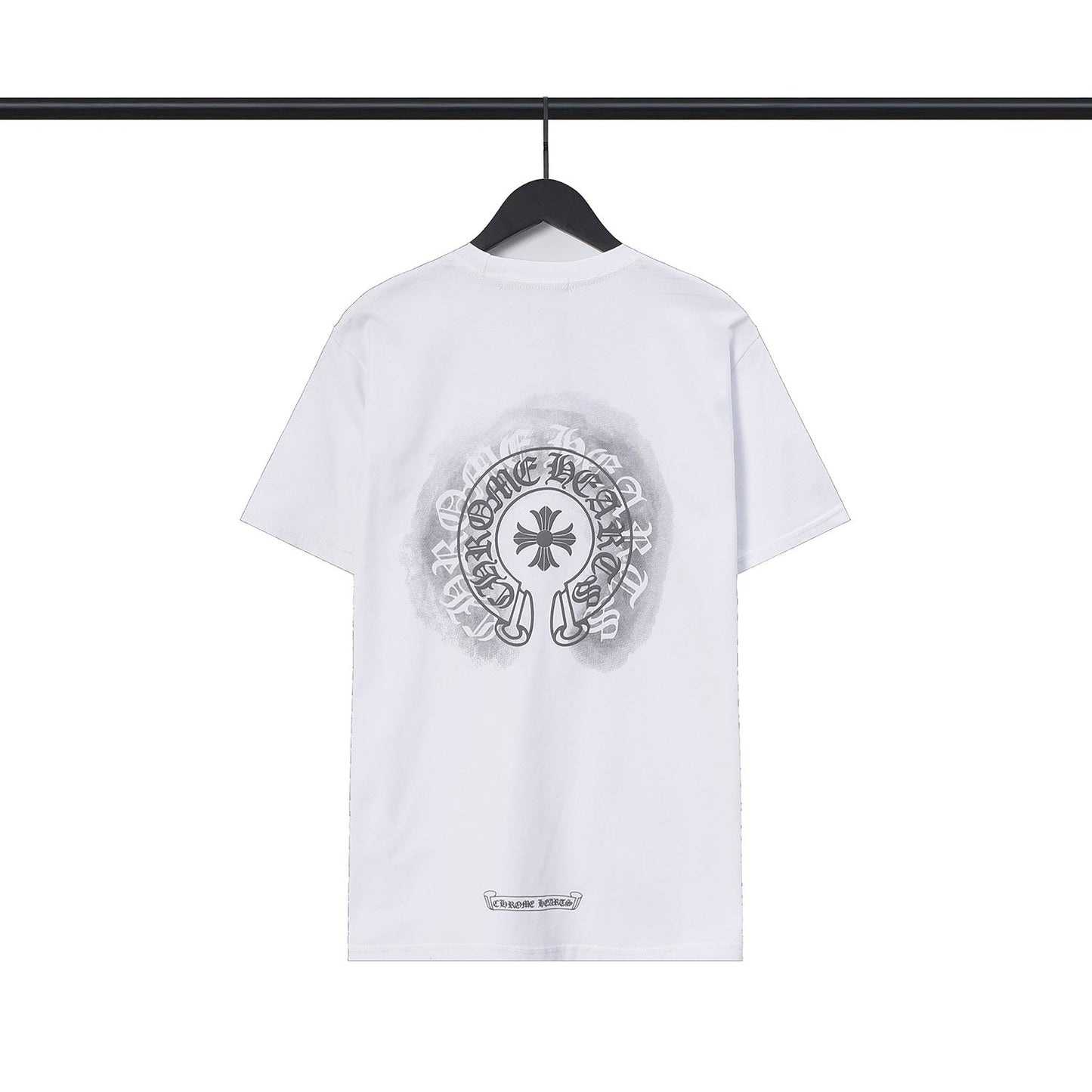 Chrome Heart T Shirts Sanskrit cross logo short-sleeved men's T-shirt