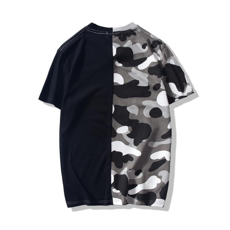 Bathing Ape T-Shirt Summer Camouflage Color Matching Short Sleeve T-shirt