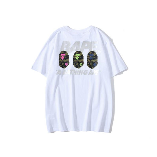 Bathing Ape T-Shirt Summer Men's and Women's Short-Sleeved Top