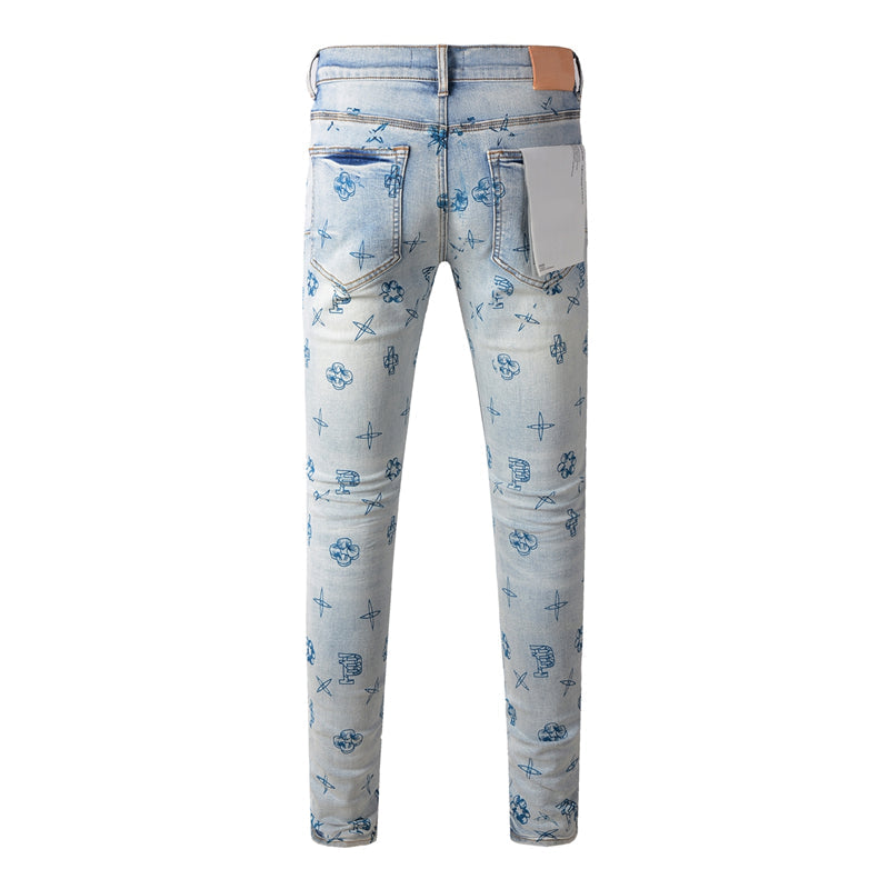 PURPLE  Fashion Jeans 9063