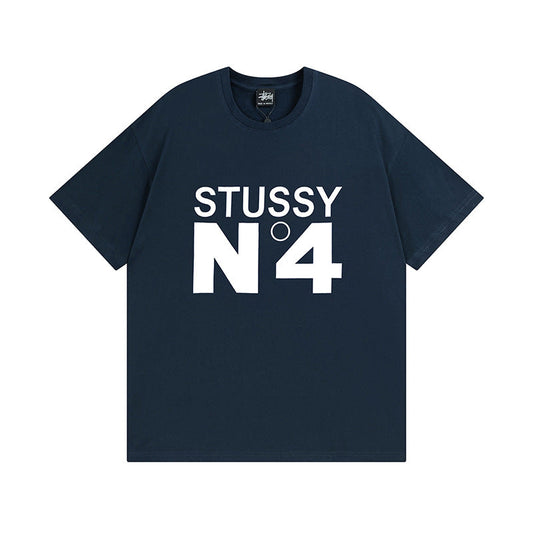 Stussy T-Shirts Casual Loose Couple T-Shirts