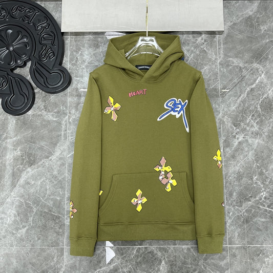 Chrome Heart Hoodie Croix Cross Hooded Sweater Loose Zip Cap