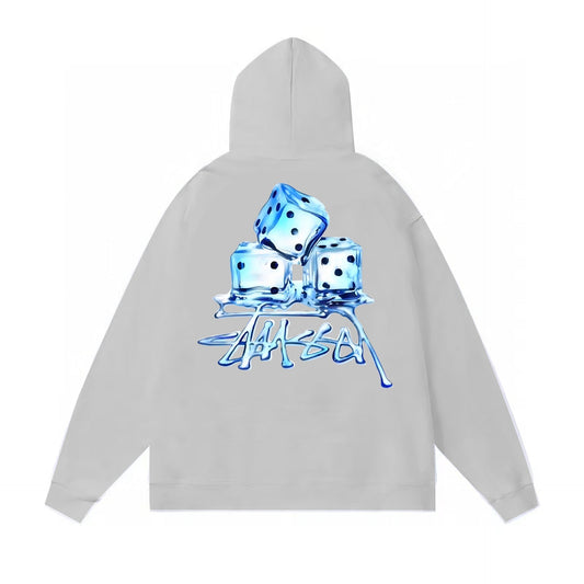 Stussy Hoodie Fall/Winter Fleece Hooded Sweater