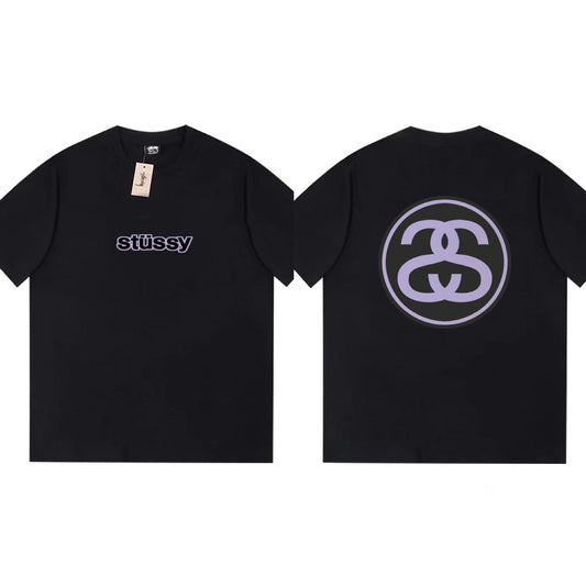 Stussy T-Shirts Loose Casual T-Shirts Same for Men and Women