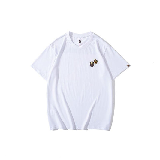 Bathing Ape T-Shirt Summer Short Sleeve Printed Fashion Casual Little Bee Camouflage Letters T-shirt