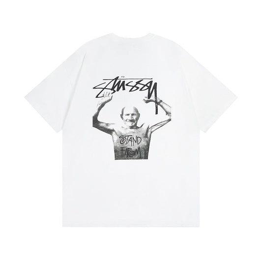Stussy T-Shirts Casual Loose Couple T-Shirts
