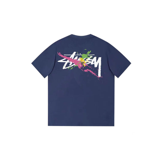 Stussy T-Shirts Loose Casual T-Shirts Same for Men and Women