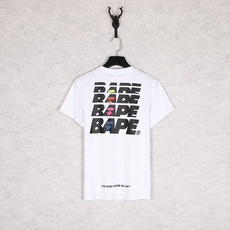 Bathing Ape T-Shirt Summer Letter Print Short-Sleeve T-shirt