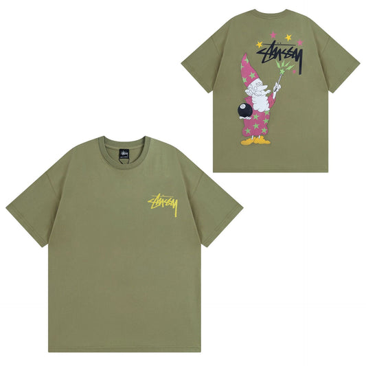 Stussy T-Shirts Casual Versatile Loose T-Shirts Couple