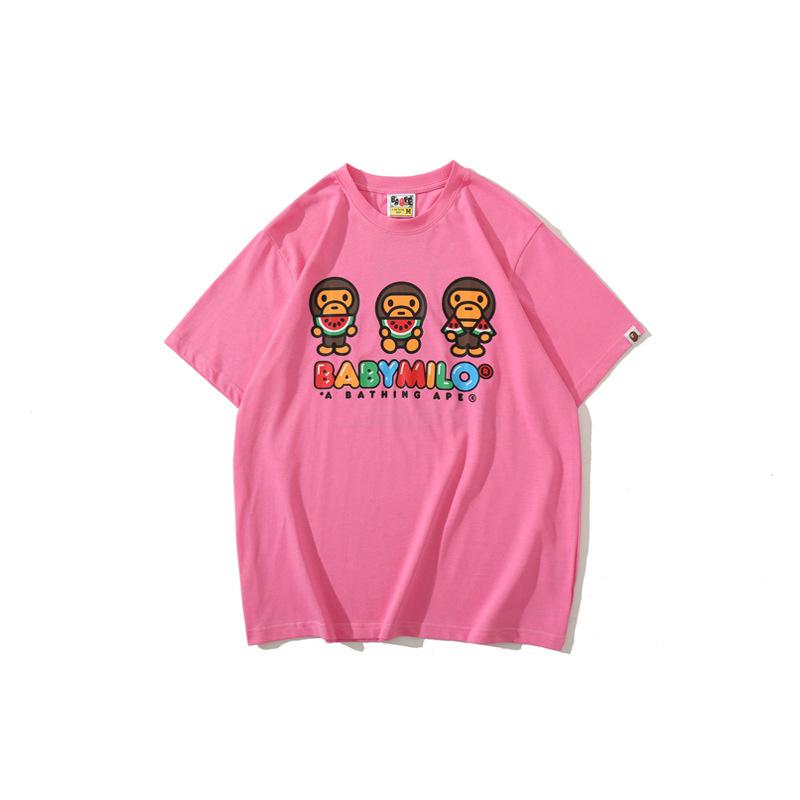 Bathing Ape T-Shirt Casual T-shirt Round Neck Short Sleeve