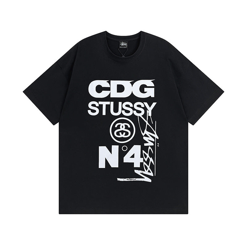 Stussy T-Shirts Casual Loose Couple T-Shirts