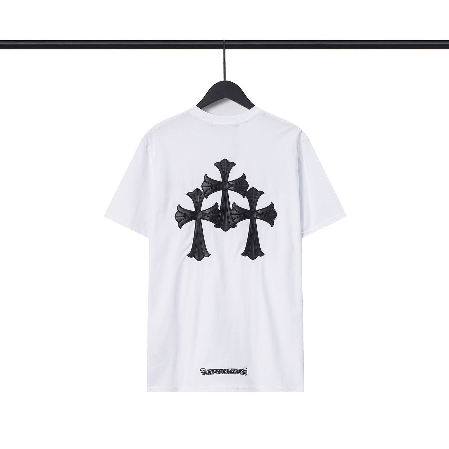 Chrome Heart T Shirts Chrome Hearts Sanskrit Horseshoe Short Sleeve T-Shirt