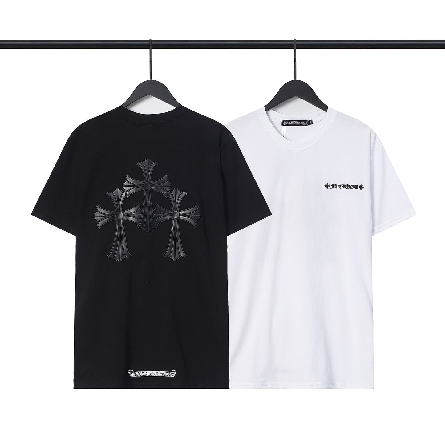 Chrome Heart T Shirts Chrome Hearts Sanskrit Horseshoe Short Sleeve T-Shirt
