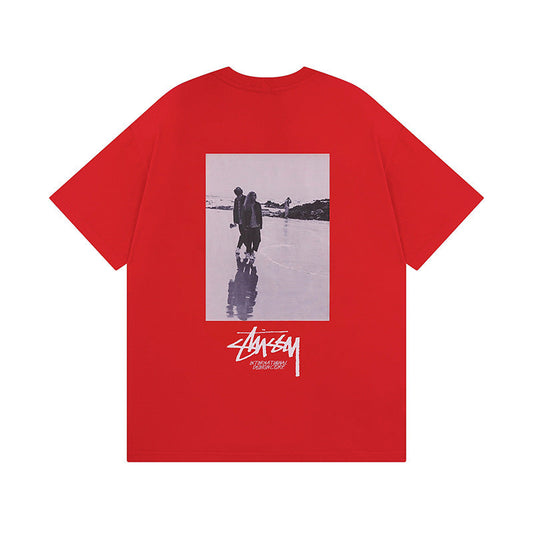 Stussy T-Shirts Casual Loose Couple T-Shirts